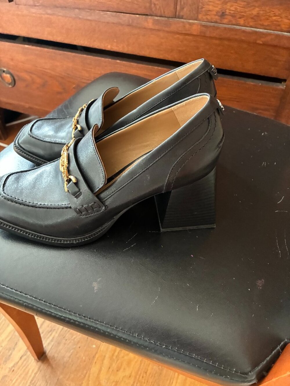 Sam Edelman Chunky Heel Loafer